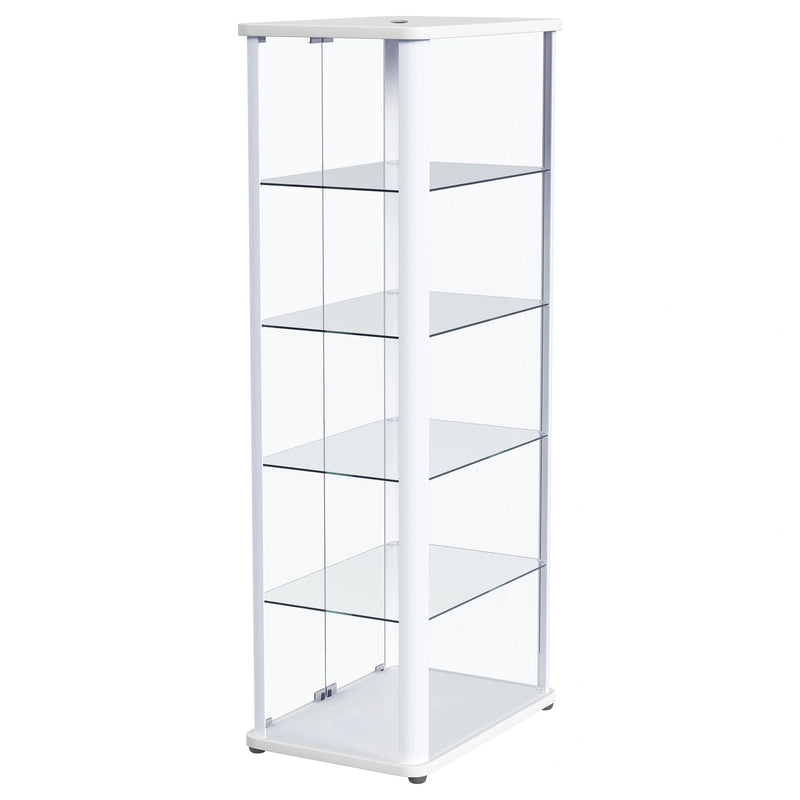 Aero Curio Cabinet with LED Lighting