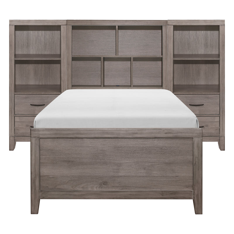 Woodrow-4pc Set Twin Wall Bed with Toy Boxes (TB+2PNS+TFT) image