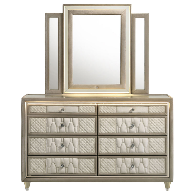 Lorient LED Dresser with LED Mirror