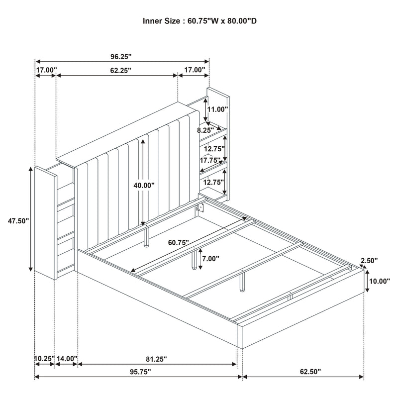 Arielle Bookcase Bed