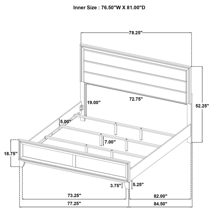 Welsley 4 Pc Bedroom Set - Home Gallery Furniture (NV)