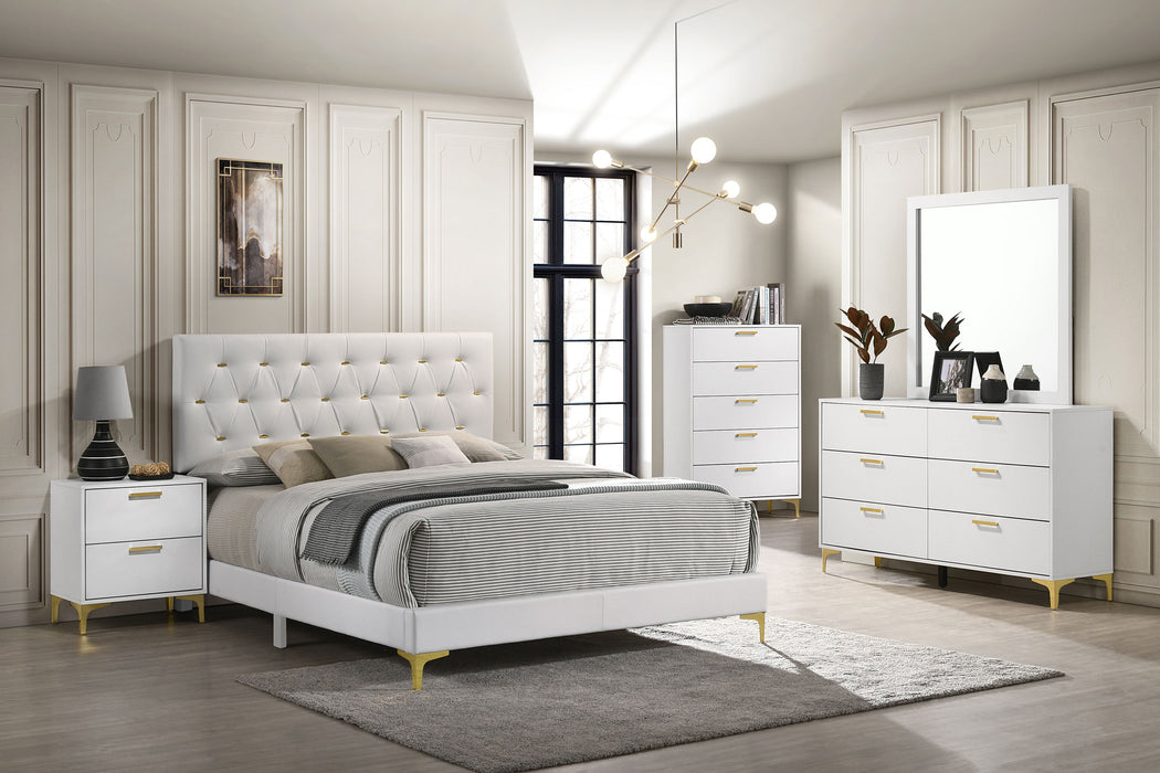 Kendall Panel Bed White