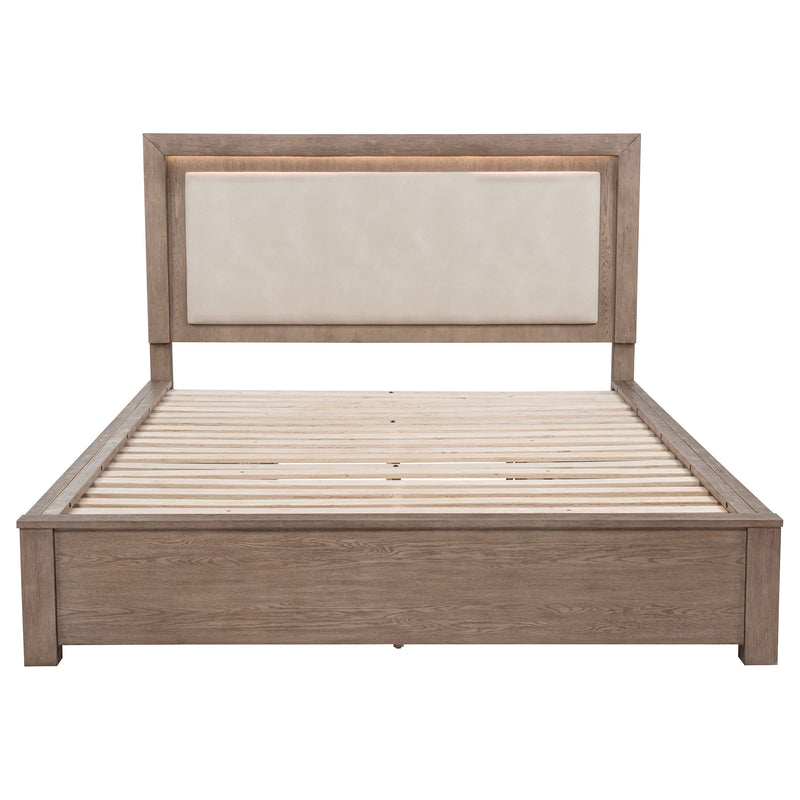 Kenora Panel Platform Storage Bed with LED Lighting