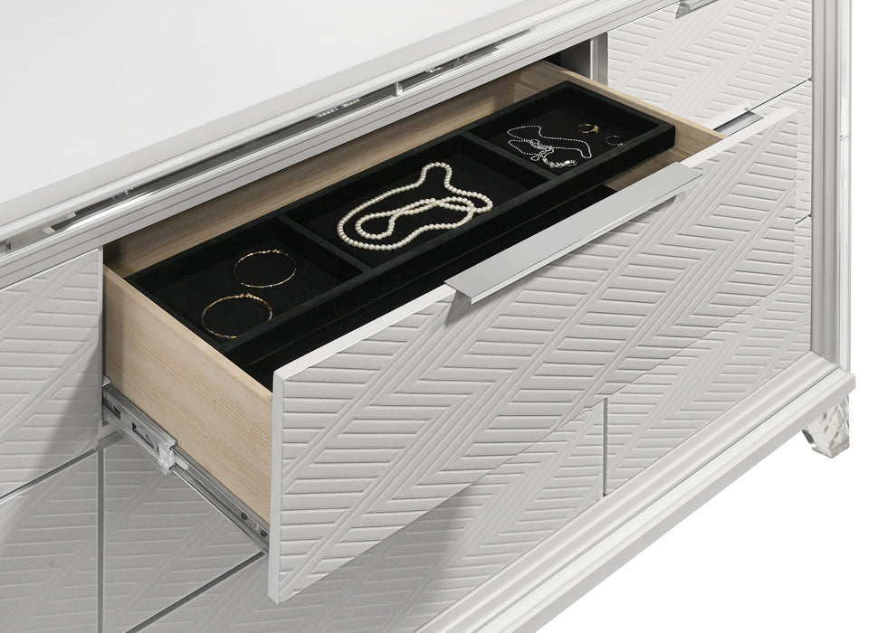 Marmore 4 Pc Bedroom Set - Home Gallery Furniture (NV)