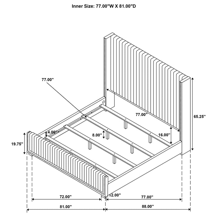 Natasha Wingback Bed