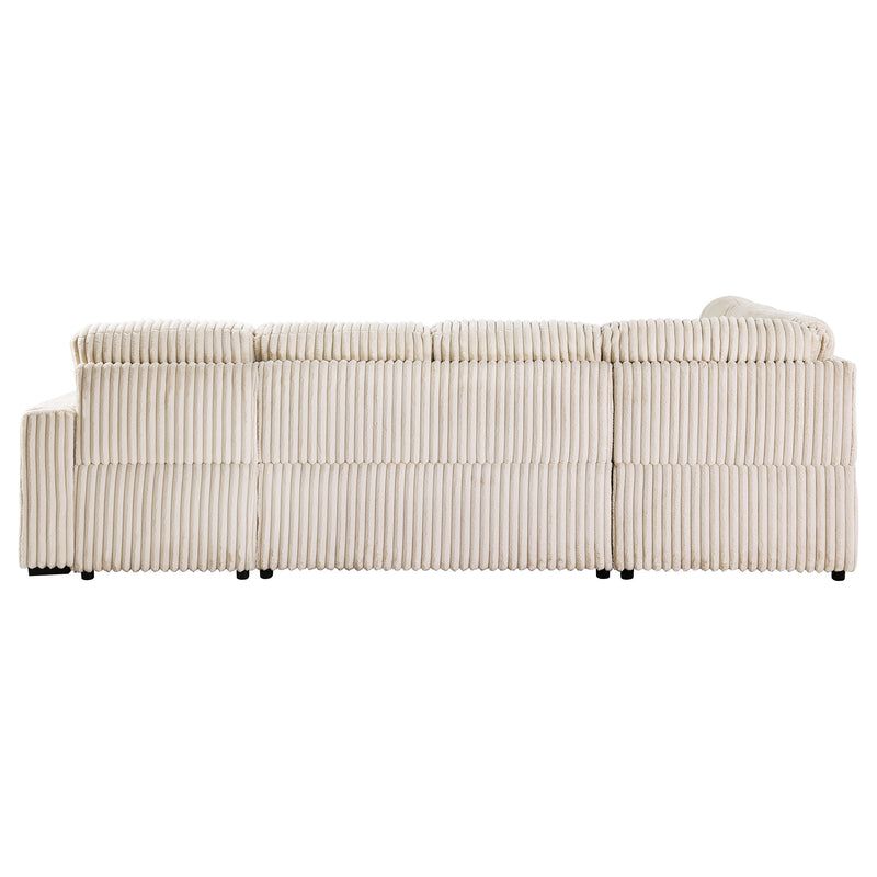 Devonshire Pull-Out Sleeper Sectional Sofa