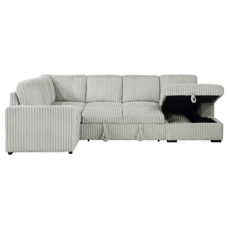 Devonshire Pull-Out Sleeper Sectional Sofa