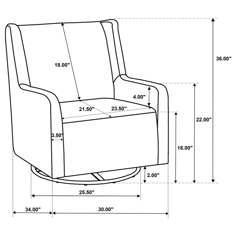 Serra Swivel Glider Chair