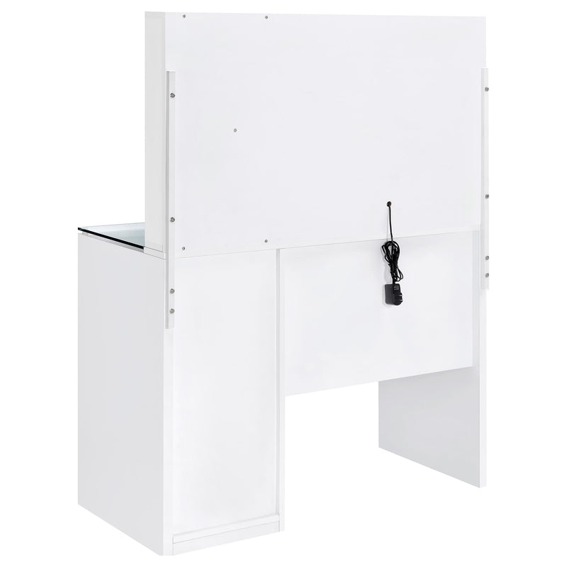 Flora Makeup Vanity Table with LED Mirror and Stool