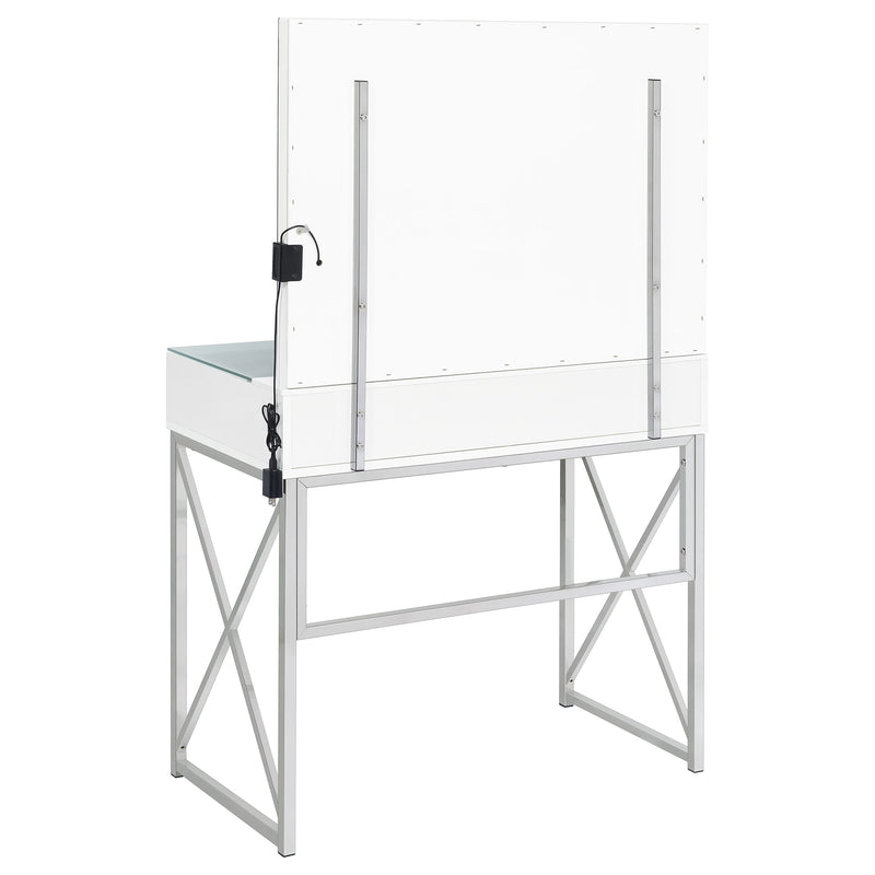 Eliza Makeup Vanity Table with LED Mirror and Stool