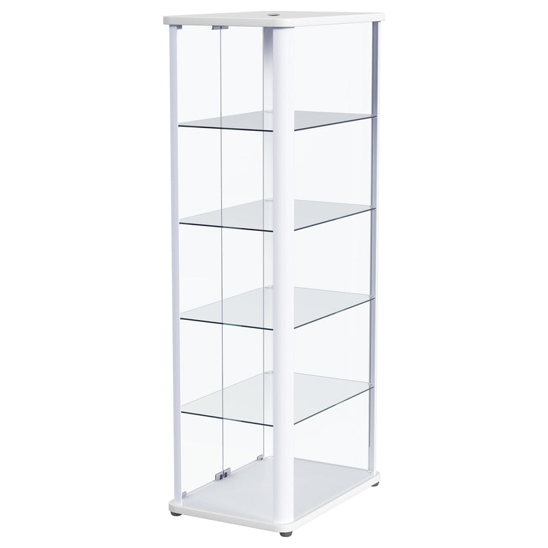 Aero Curio Cabinet with LED Lighting