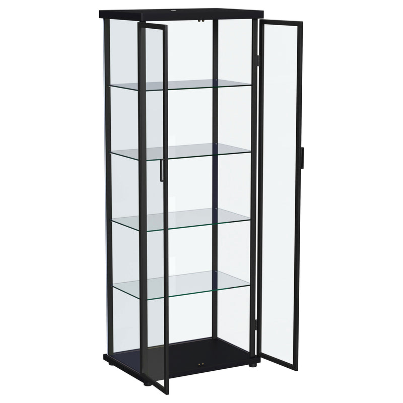 Aero Curio Cabinet with LED Lighting