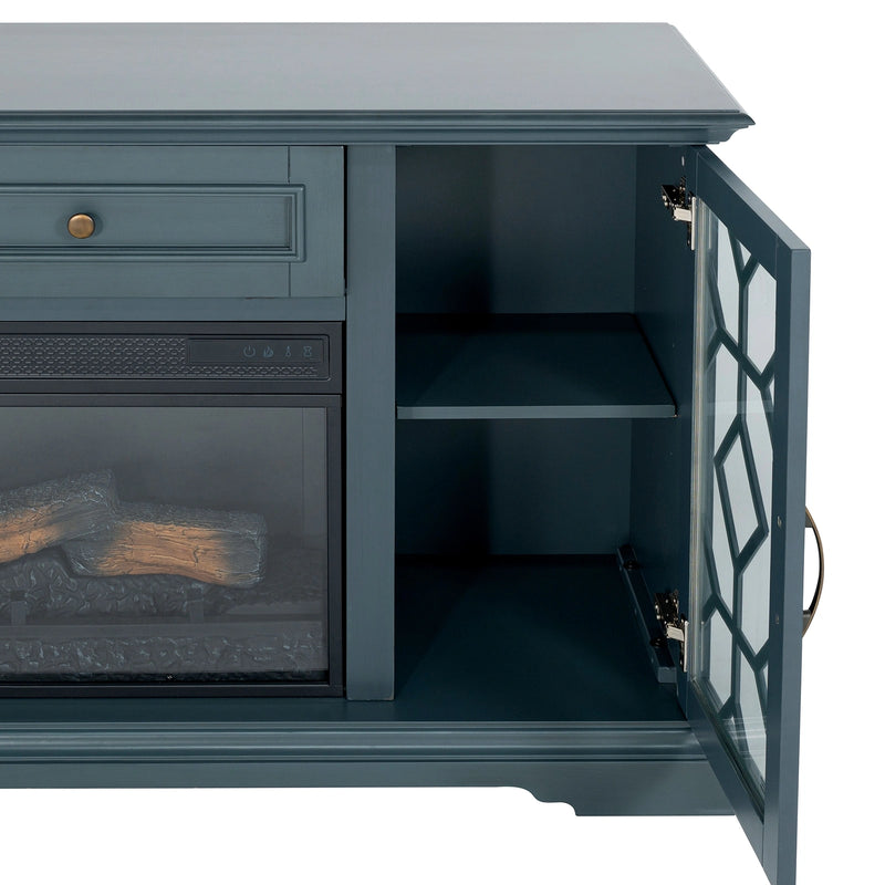 Fidel 74'' TV Console w/ Electric Fireplace