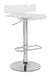 Rania Clear & Chrome Adjustable Stool (1Pc) image