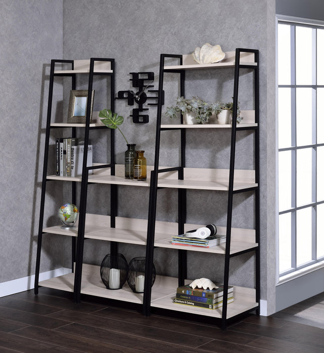 Wendral Natural & Black Bookshelf (5-Tier, 16"L) image