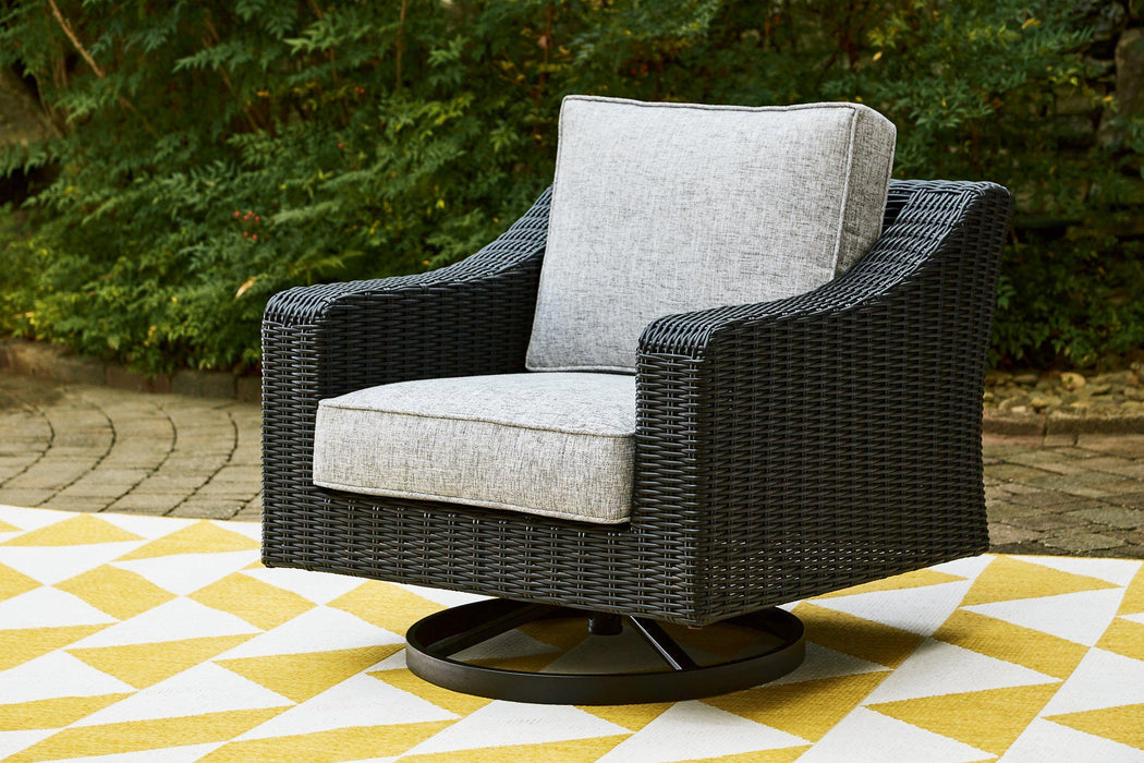 Beachcroft Outdoor Swivel Lounge with Cushion