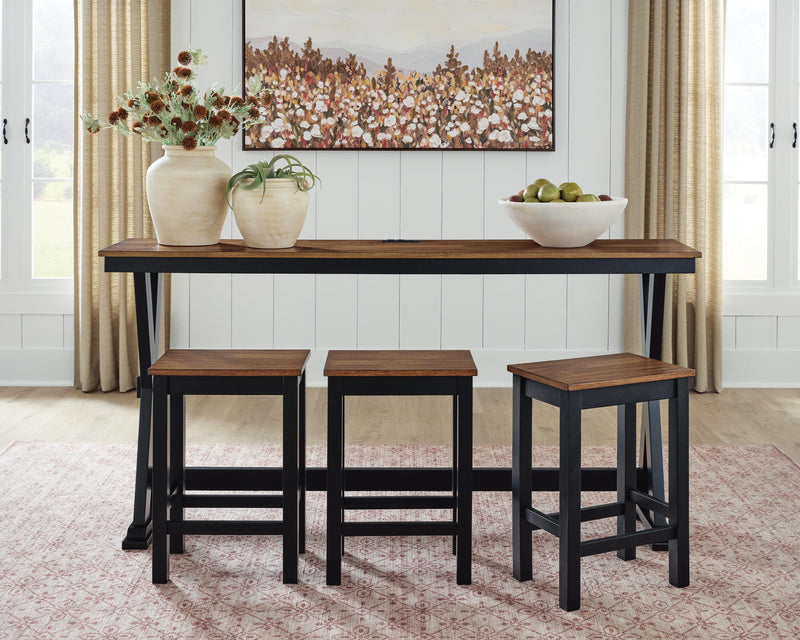 Wildenauer Counter Height Dining Table and 3 Barstools Set