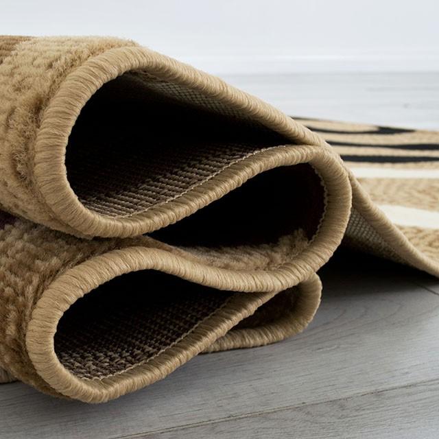 Blitar Brown Black, Brown Cream, & Gray 5' X 7' Area Rug