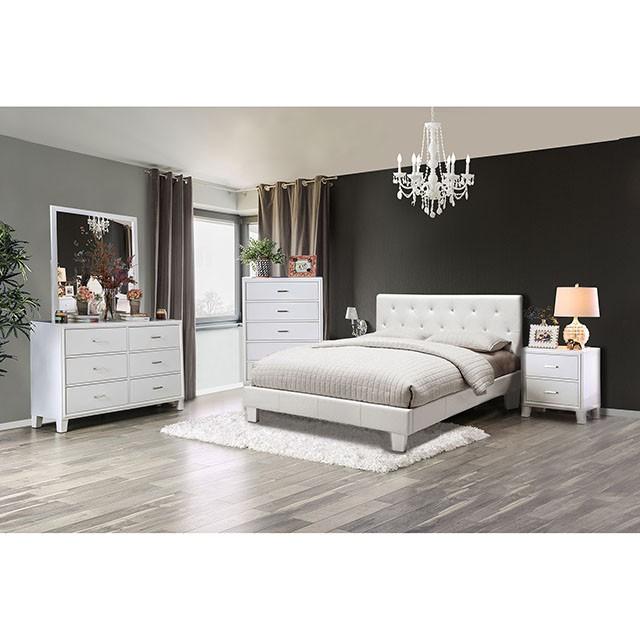 Velen Black Cal.King, E.King, Full, & Twin Bed Black & White
