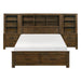 1592K-1CK*WB 5pc Set California King and Eastren King Wall Platform Bed image