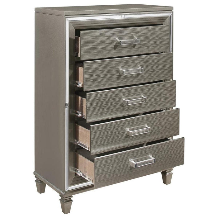 Tamsin Chest in Silver Grey Metallic 1616-9