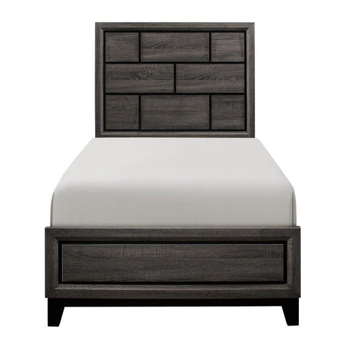 Davi Twin Panel Bed in Gray 1645T-1* image