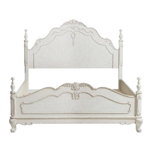 Cinderella Queen Poster Bed in Antique White 1386NW-1* image