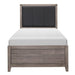 Woodrow Twin Panel Bed in Gray 2042T-1* image