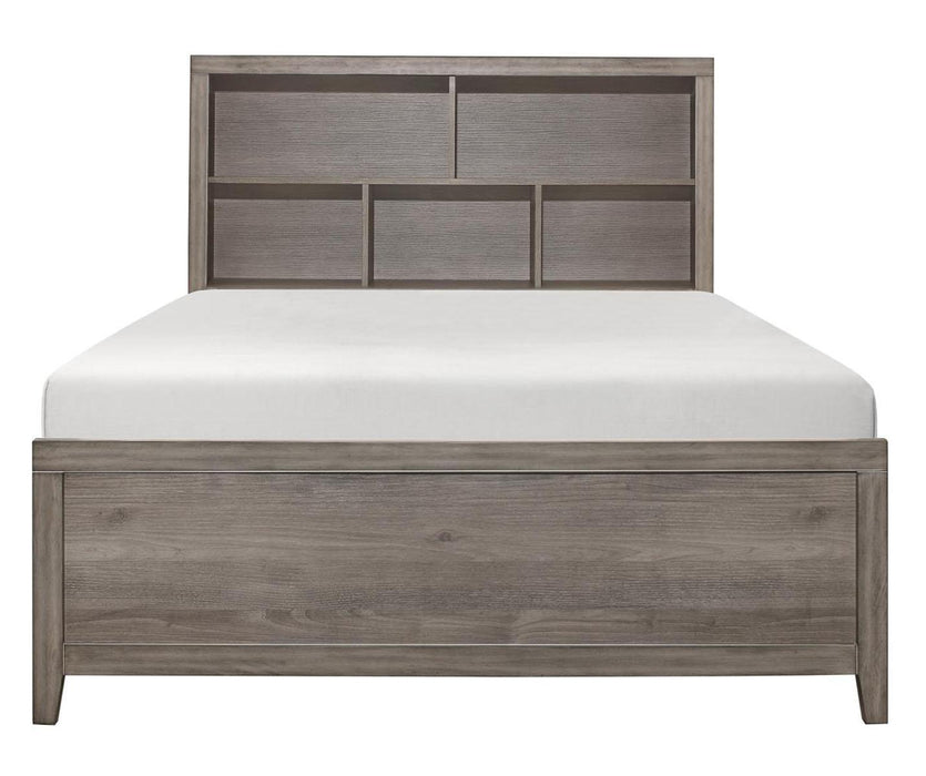 Woodrow Queen Platform Bed in Gray 2042NB-1*