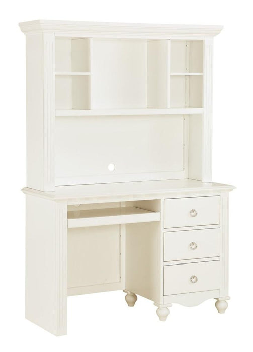 Meghan Writing Hutch/ Desk Set in White 2058WH-14*