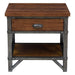 Holverson Nightstand in Rustic Brown & Gunmetal 1715-4 image