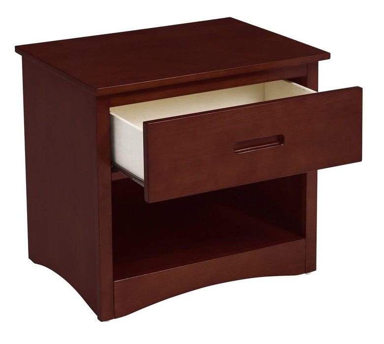 Rowe 1 Drawer Night Stand in Dark Cherry B2013DC-4