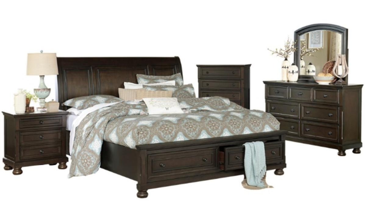 Begonia King Platform Bed in Gray 1718KGY-1EK*