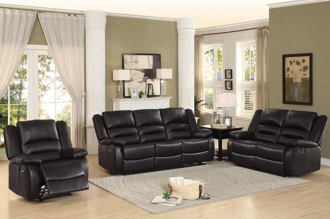 Jarita Double Reclining Sofa in Brown