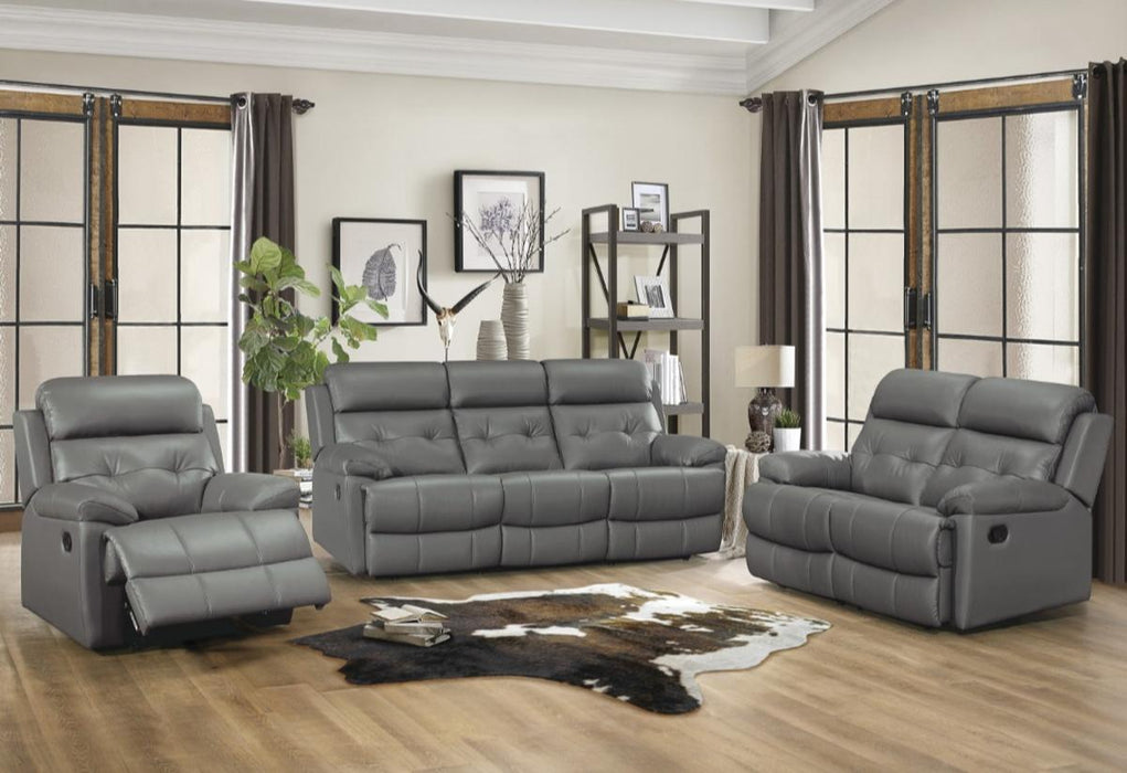 Lambent Double Reclining Loveseat in Dark Gray