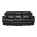 Marille Double Reclining Sofa in Black image