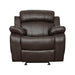 Marille Double Glider Reclining Chair in Brown image