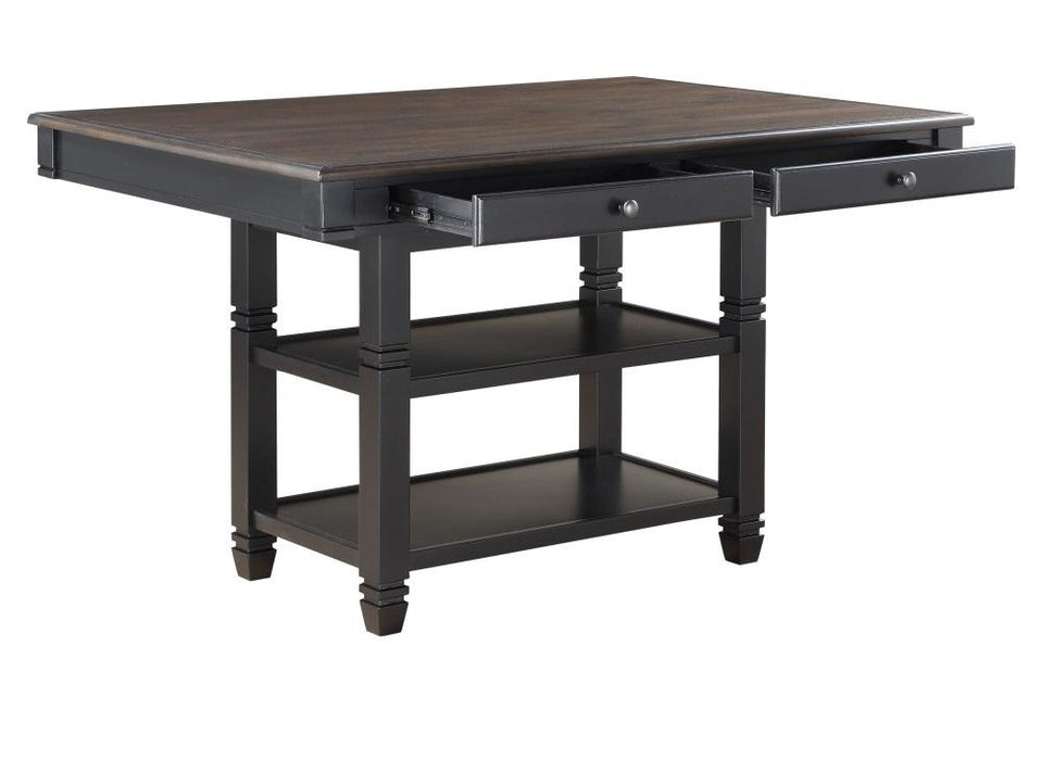 Baywater Counter Height Table in Natural and Black 5705BK-36