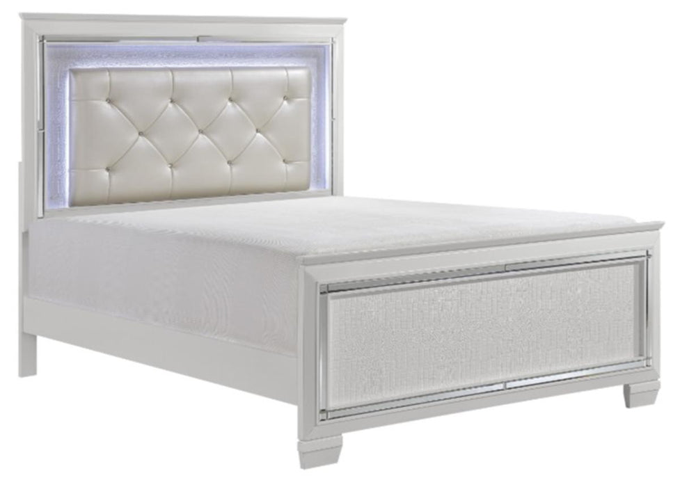 Allura King Panel Bed in White 1916KW-1EK*