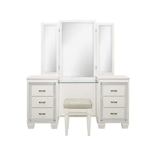 Allura Queen Panel Bed in White 1916W-1* image