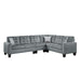 Lantana 2-Piece Reversible Sectional in Gray 9957GY*SC image