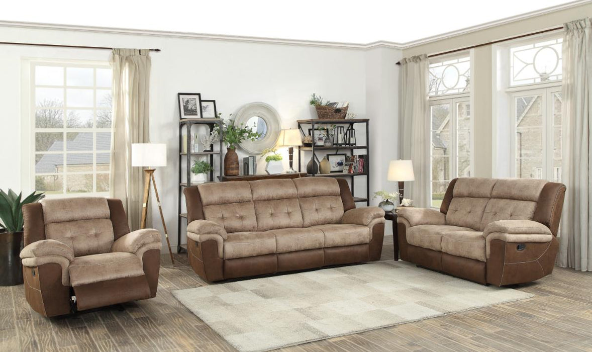 Chai Relcining Sofa in 2 Tones