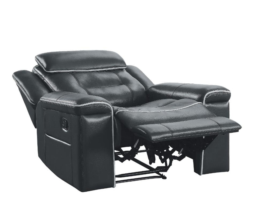 Darwan Lay Flat Recliner in Dark Gray