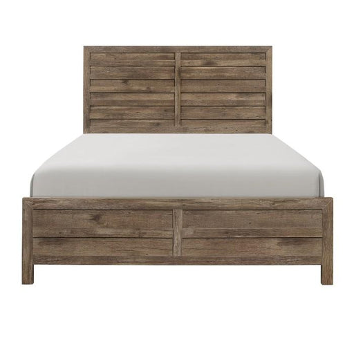 Mandan Full Panel Bed in Weathered Pine 1910F-1* image