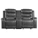 Putnam Double Glider Reclining Loveseat in Gray 9405GY-2 image