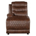 Putnam Power Left Side Reclining Chaise with USB Port in Brown 9405BR-LCPW image