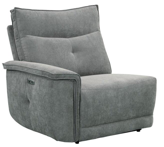 Tesoro Power Double Reclining Sofa w/ Power Headrests in Dark Gray 9509DG-3PWH*