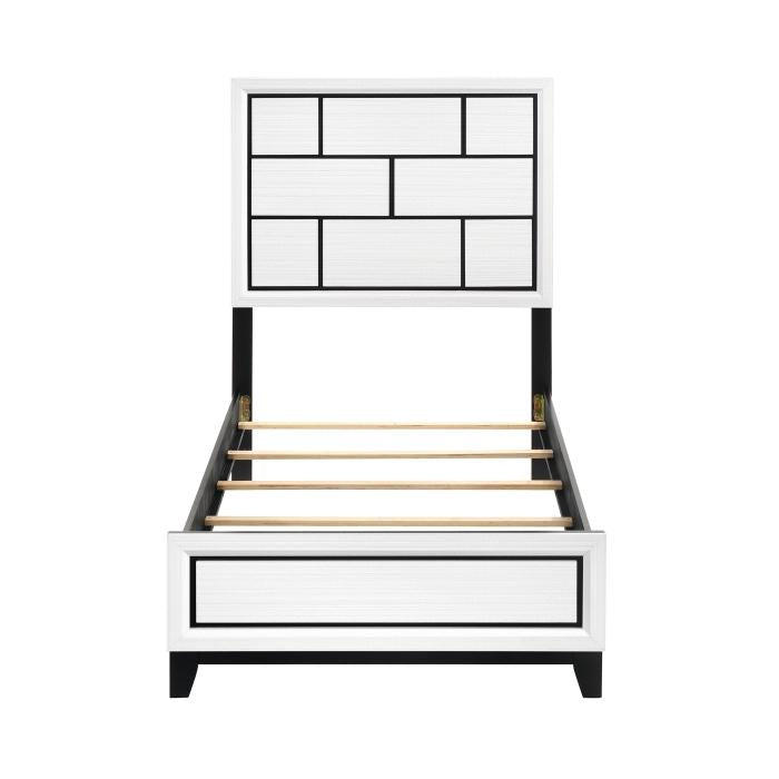 1645WHT-1*-Youth (2) Twin Bed