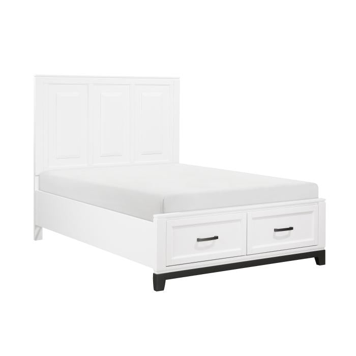 1450WHF-1*-Youth (3) Full Platform Bed with Footboard Storage