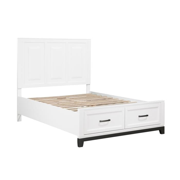 1450WHF-1*-Youth (3) Full Platform Bed with Footboard Storage